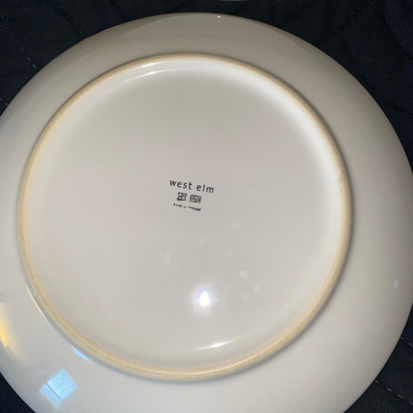 4 West Elm Light Blue Alta Organic Reactive Crackle Glaze Stoneware 8” Plates - Picture 12 of 15